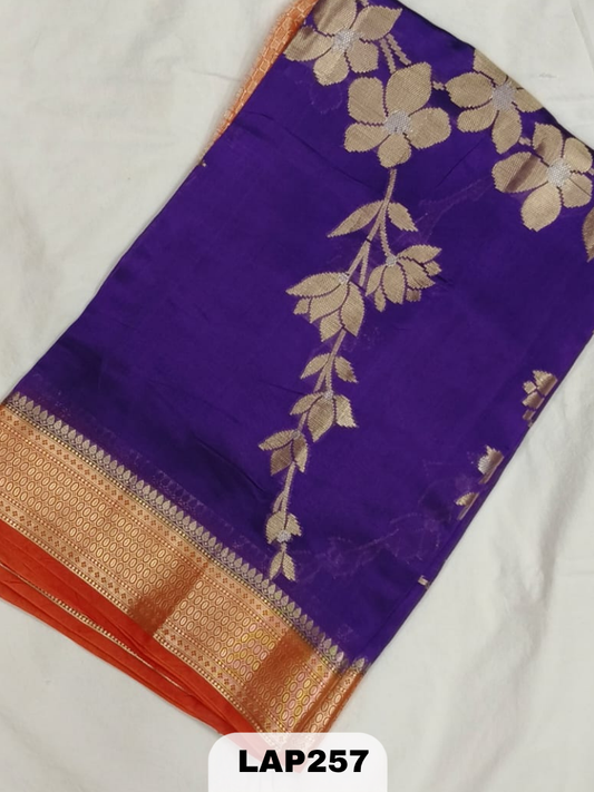 Banaras kora dupion silk saree
