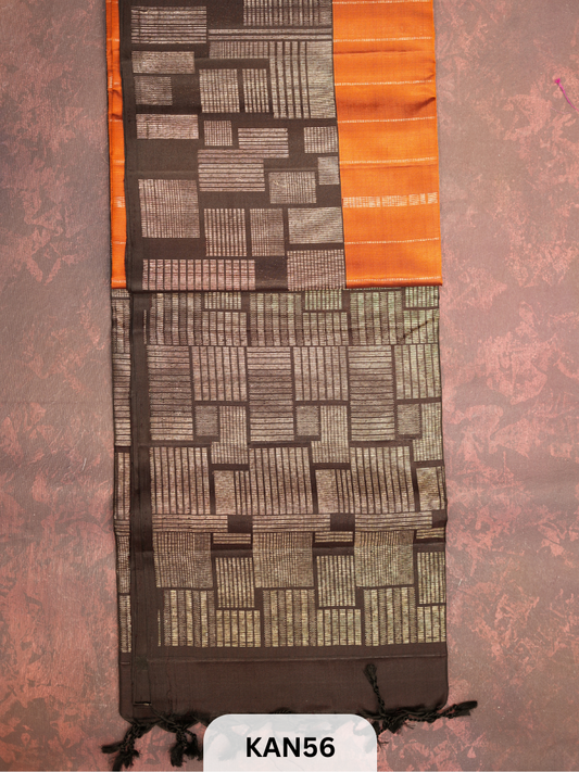 KANCHIPURAM HANDLOOM PURE SOFT SILK