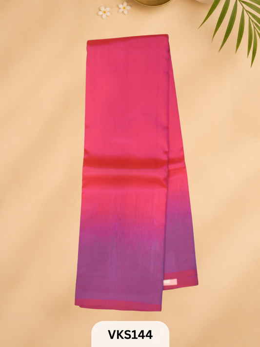 PURE KANCHIPURAM SOFT SILK TOPMATERIAL 2.4MTRS + 30CM