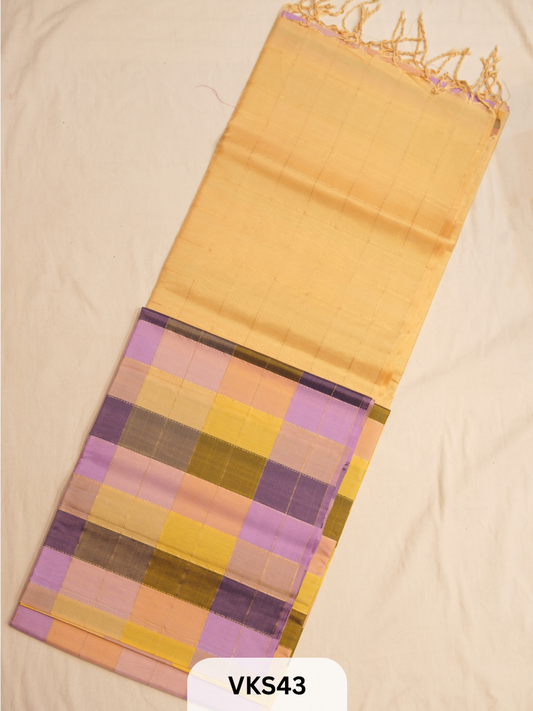 KANCHIPURAM KATTAM SAREE