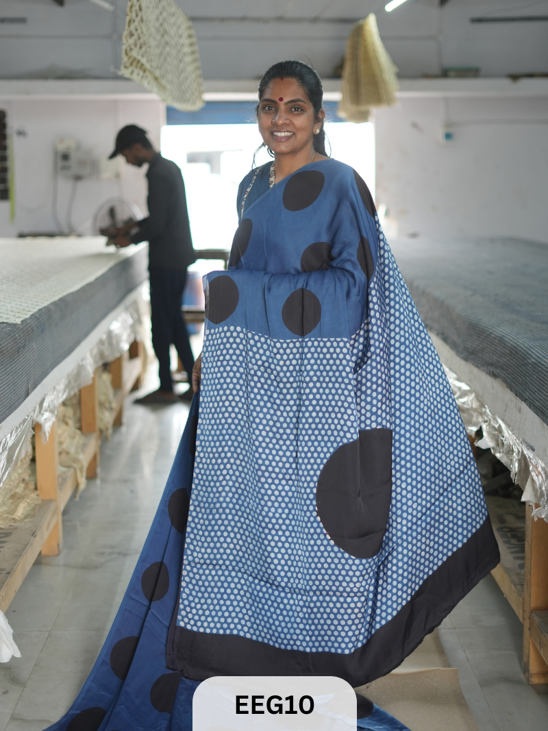 AJRAKH MODAL SAREE