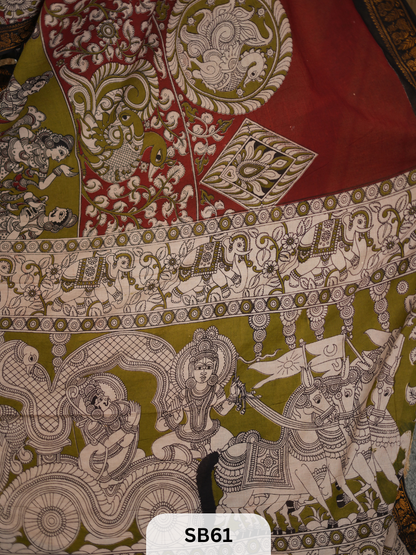 SUNGUDI X KALAMKARI SAREE