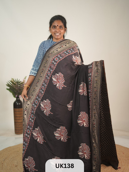 DOLA AJRAKH SAREE