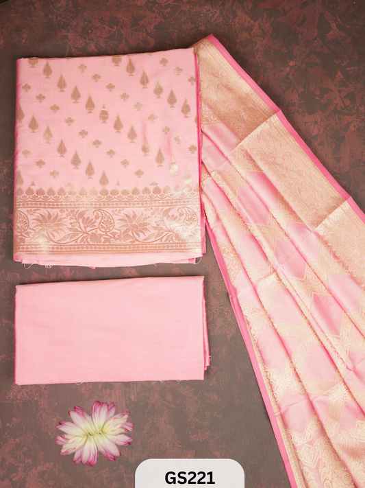 Banarasi salwar suit - Katan Silk with Jacquard Weaving