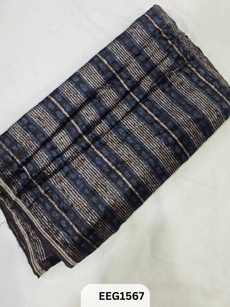 VELVET AJRAKH PRINT FABRIC-1MTR