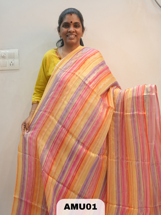 VISCOSE ORGANZA SAREE