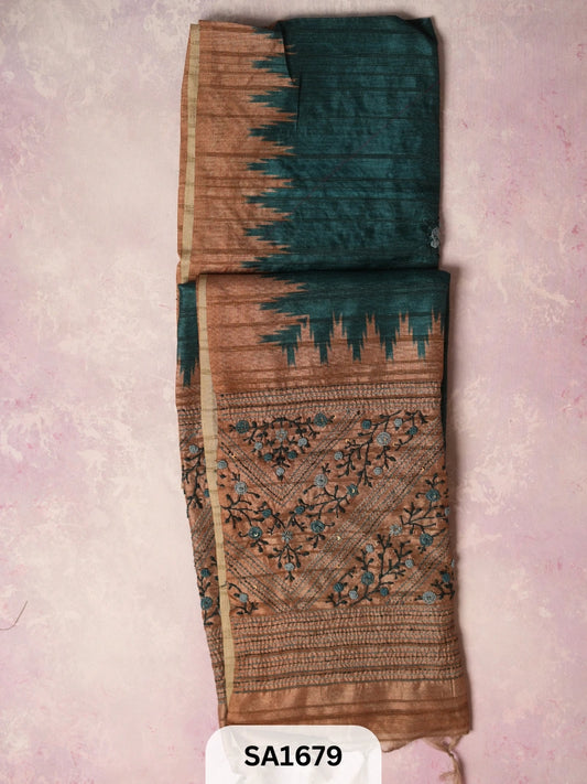JUTE LINEN SAREE