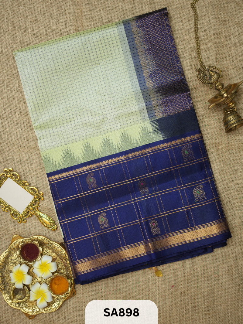 PURE KUPPADAM HANDLOOM SILK COTTON SAREE (pure by pure)