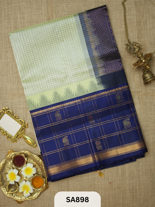 PURE KUPPADAM HANDLOOM SILK COTTON SAREE (pure by pure)