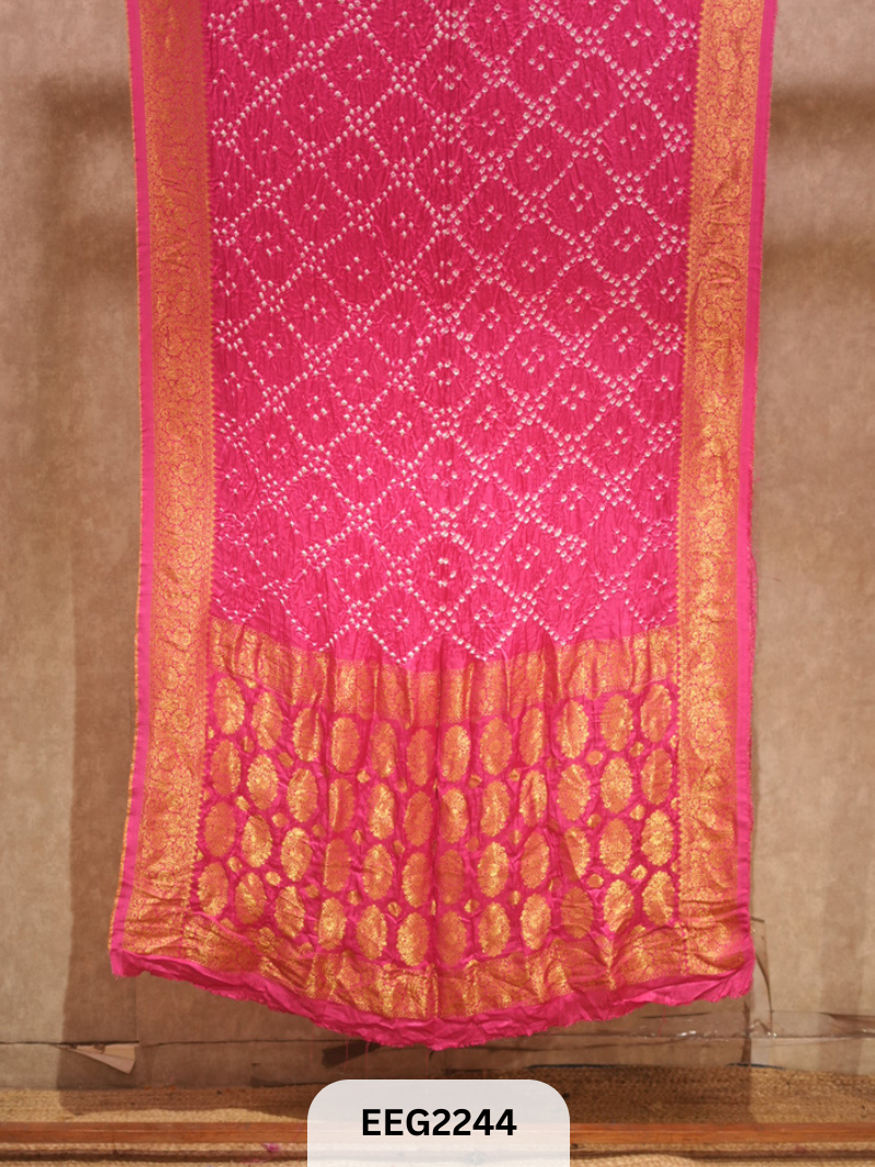 MODAL FUSIOIN SAREE WITH DOLA BORDER - EXCLUSIVE