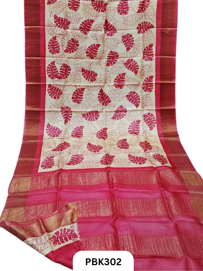 Pure Handloom Tussar Silk Saree