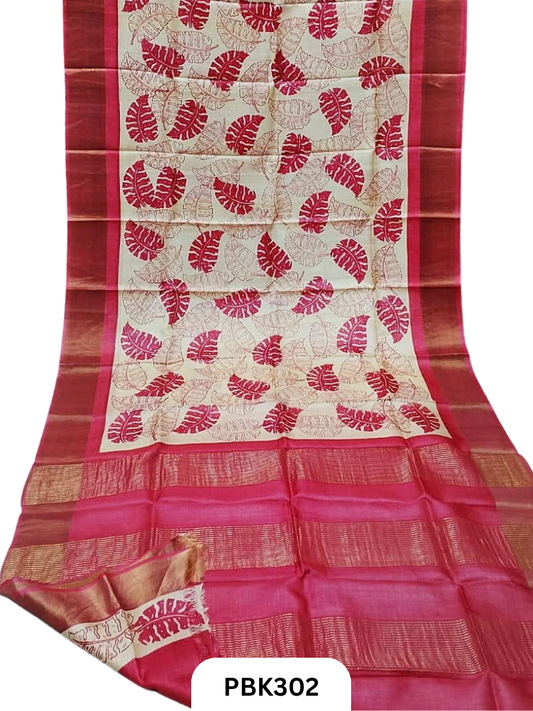 Pure Handloom Tussar Silk Saree