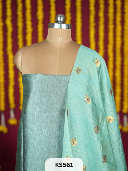 JAMDANI WEAVE SILK HANDWORK SALWAR
