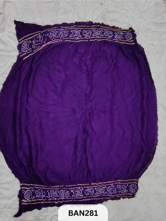 SEMI GAJI  BHANDHEJ BLOUSE-1 MTR