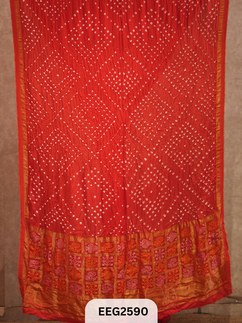 MODAL FUSIOIN SAREE WITH DOLA BORDER - EXCLUSIVE