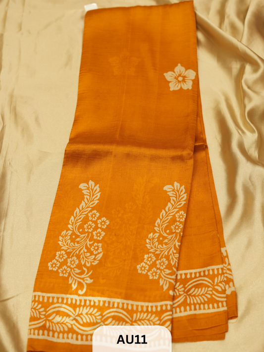SOFT SILK BLEND TUSSAR | WITH BLOUSE