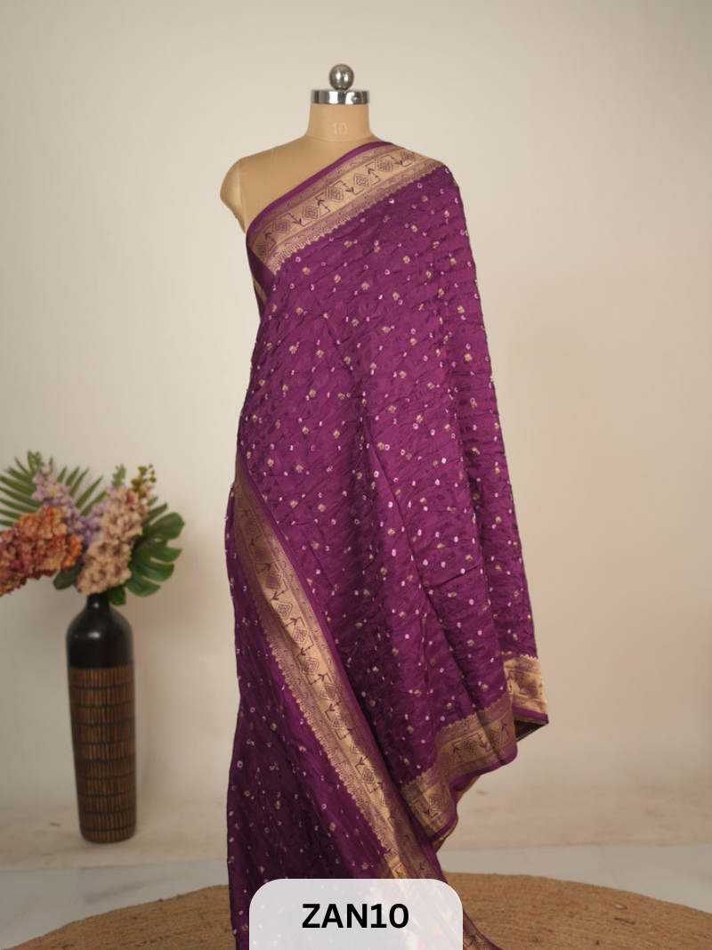 BANARASI BANDHINI WITH PAITHANI BORDER SAREE