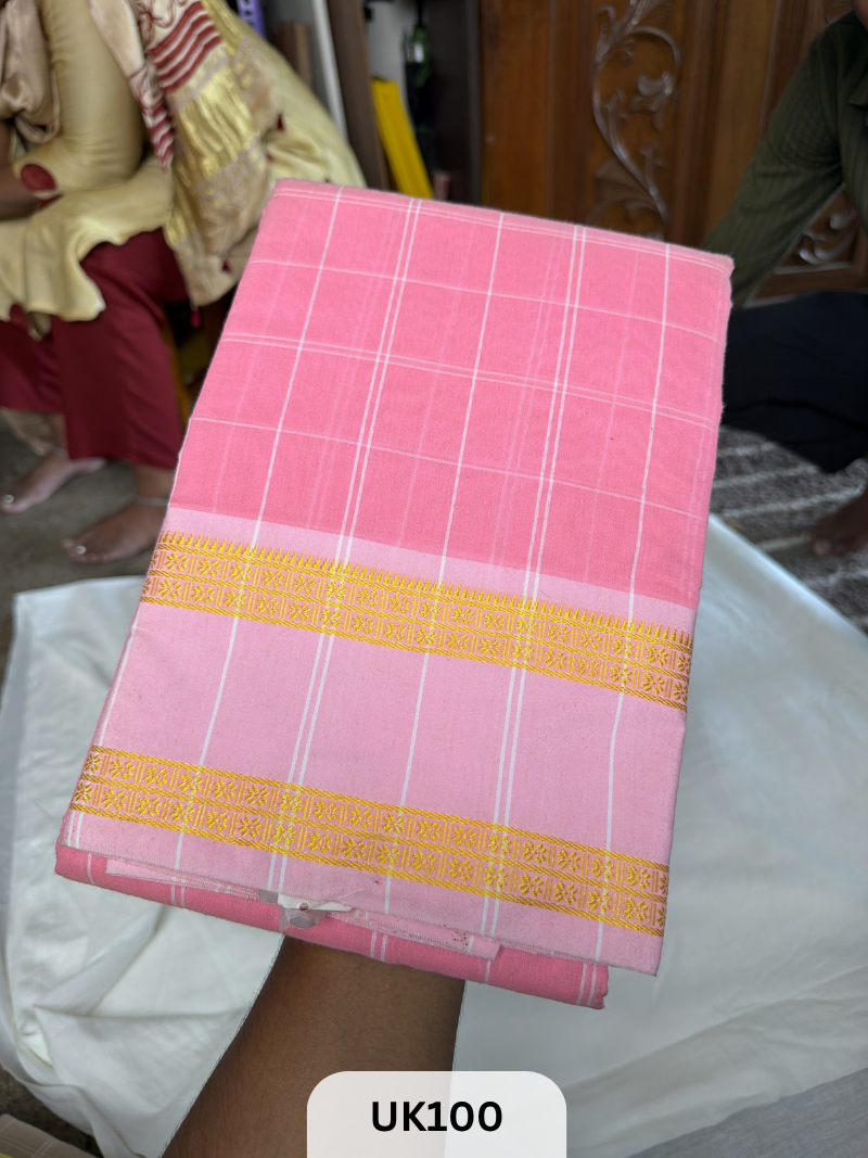 PUNE COTTON SAREE WITH CONTRAST BORDER