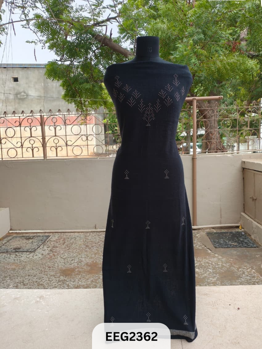 TANGALIYA ARTWORK KALA COTTON  TOP-LENGTH 2.75MTR -PANNA 44