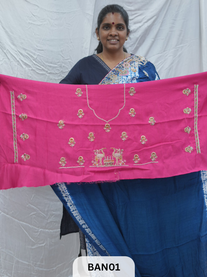 SHIBORI BANDHANI DESIGNER WORK SAREE