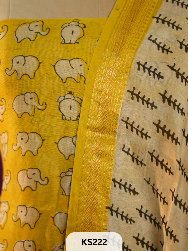 Jaipur Handblock Print Maheshwari Silk