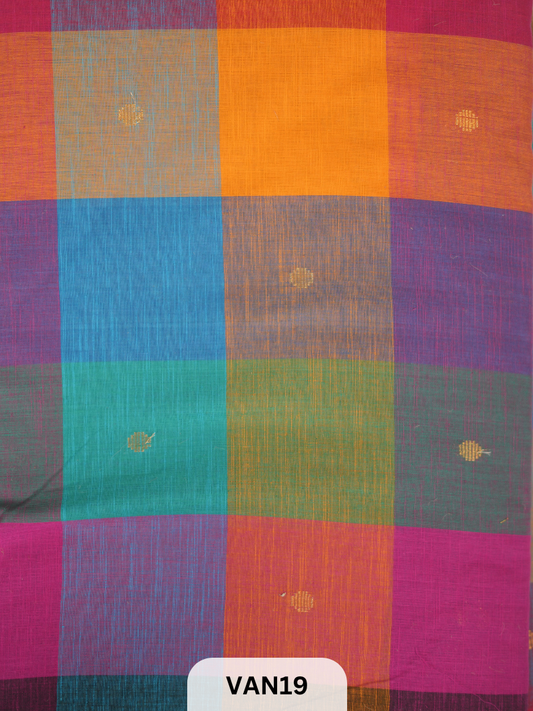 MADRAS KATTAM FABRIC -PRERMIUM POPLIM COTTON 1 MTR