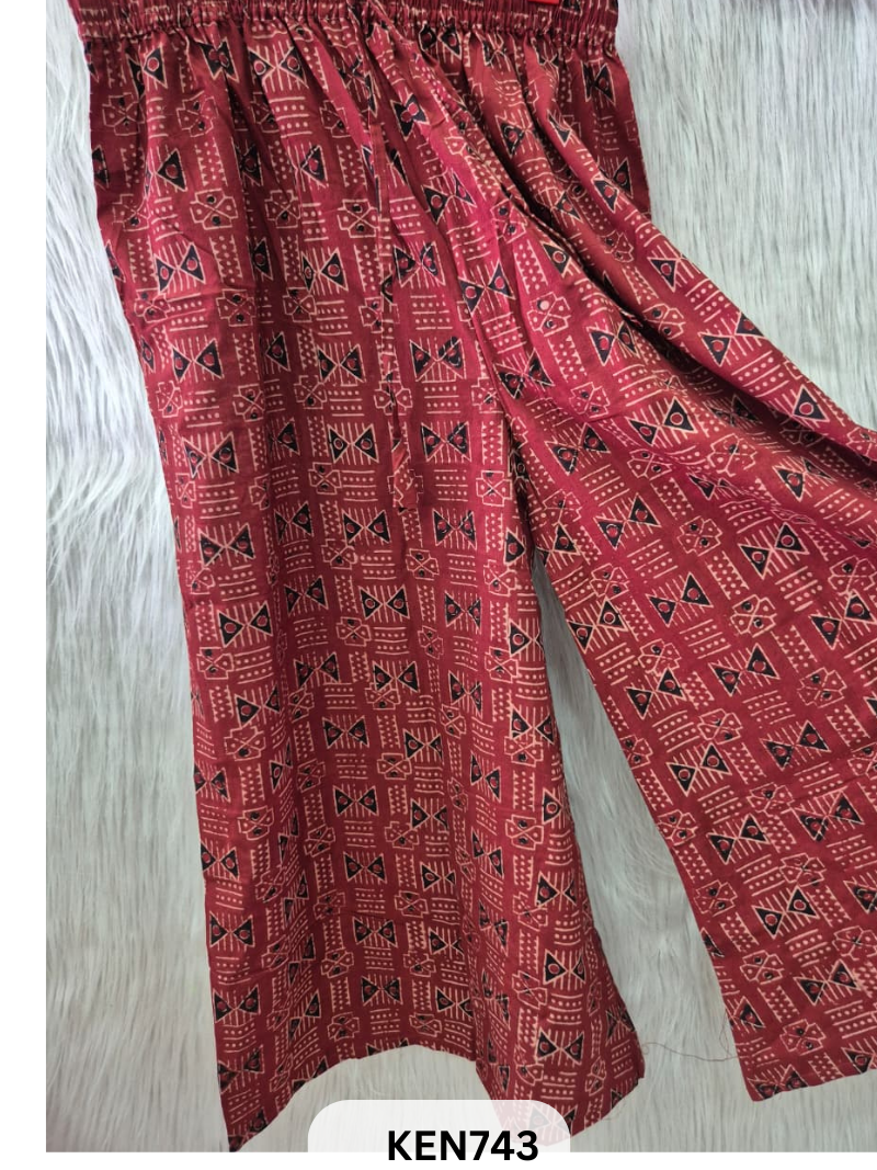 COTTON NATURAL PROCESS PALAZO (22-40INCH)
