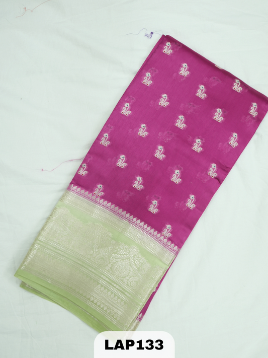 Banaras kora dupion silk saree