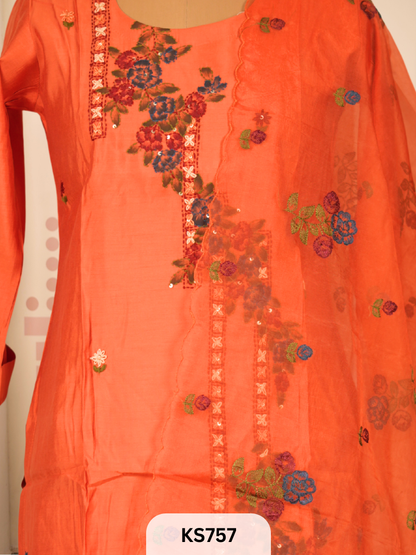 MADNESS-PREMIUM SALWAR SET- Soft Dupion Silk with Handwork