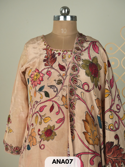 premium muslin kalamkari 3 pcs salwar set