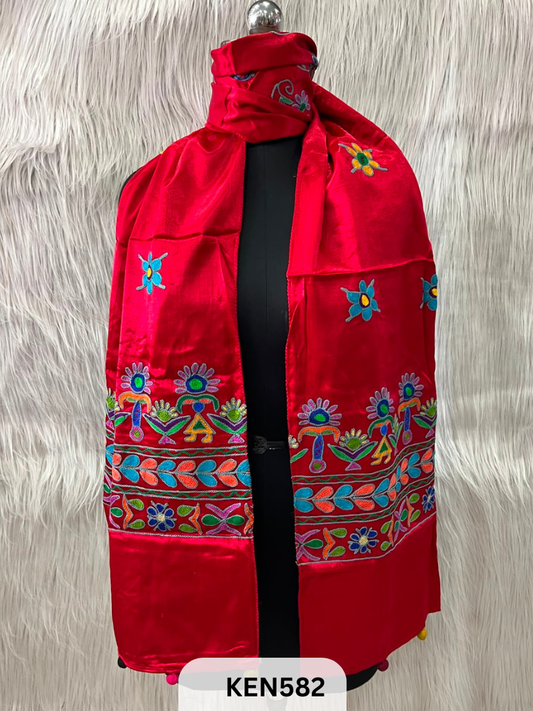 MUSHRU HAND AARI WORK STOLE