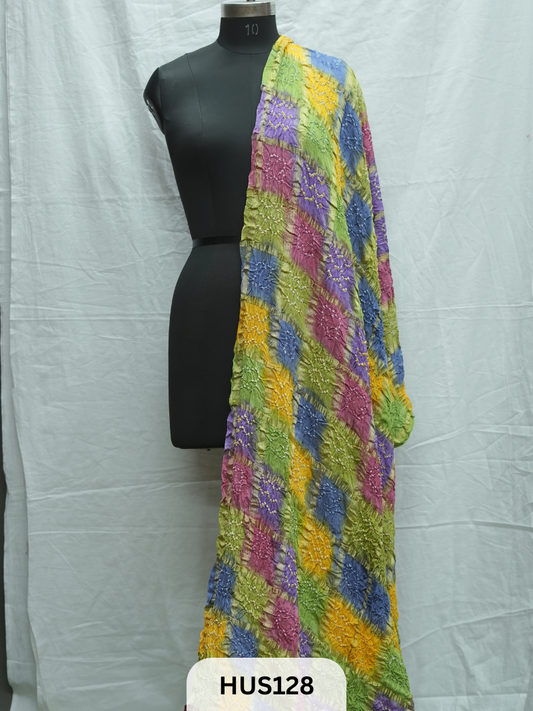 PURE MODAL CHECK GHARCHOLA BARIK BHANDEJ MULTI DYE