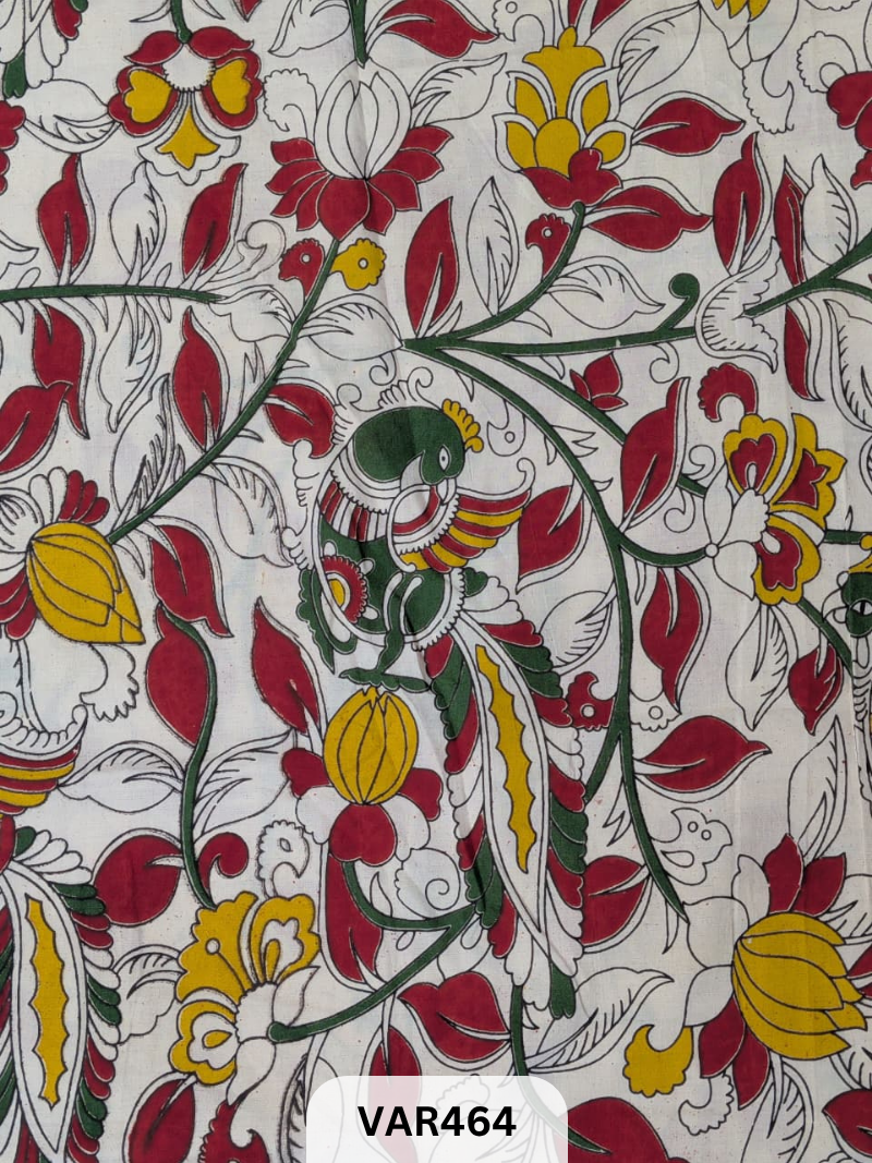 Kalamkari Hand printed - Fabric -1mtr