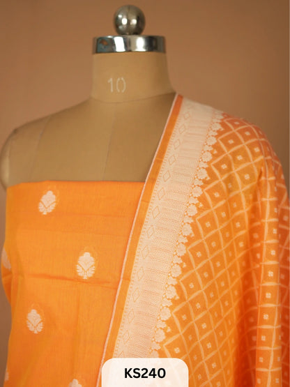 PURE CHANDERI SILK HANDLOOM SALWAR