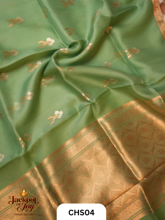 Pure Handloom Organza Saree