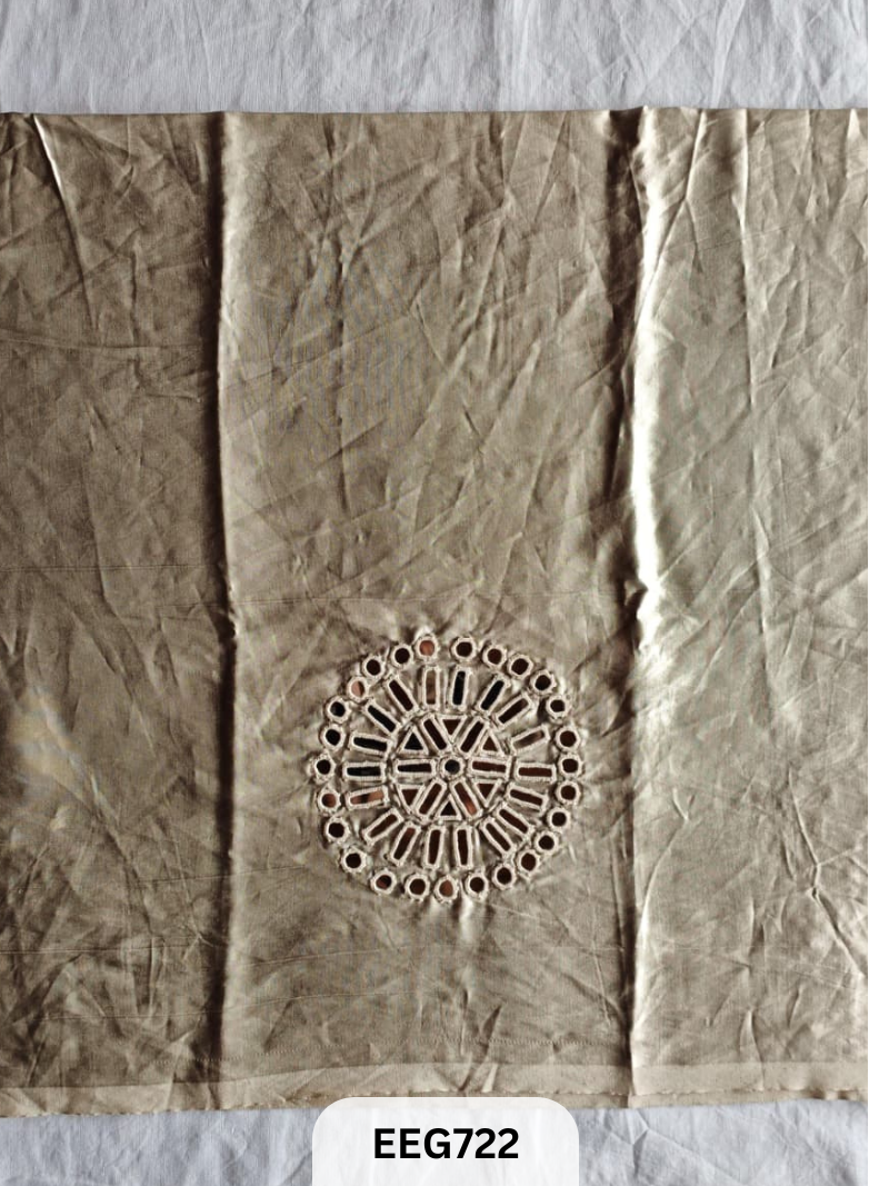 MASHRU MIRROR WORK UNSTITCHED BLOUSE  PIECE