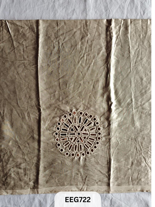 MASHRU MIRROR WORK UNSTITCHED BLOUSE  PIECE