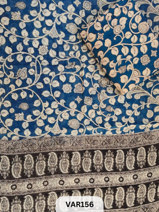 KALAMKARI COTTON TOP AND DUPPATA - 2PCS