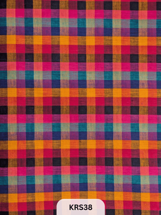 MADRAS KATTAM FABRIC-1 MTR