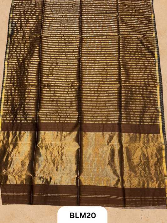 Maheshwari Tissue Stripe Saree
