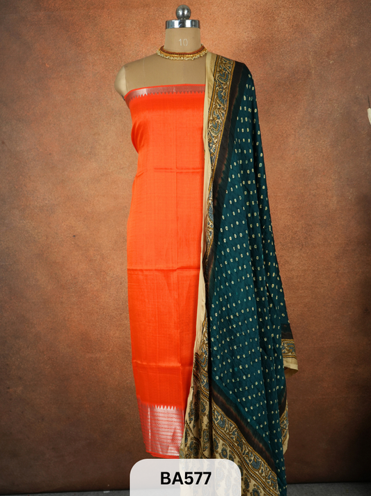 Modal Bandhani Dupatta + Mangalgiri Top