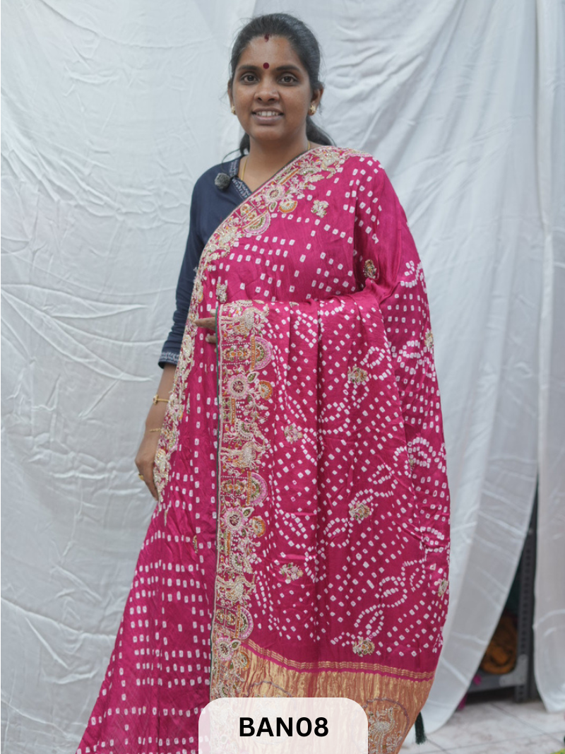 BANDHANI DESIGNER WORK WITH LAGDI PALLU