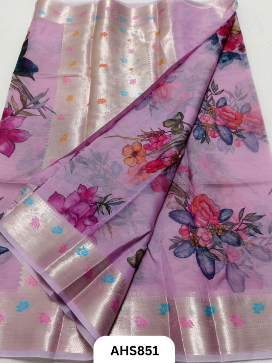 Soft Silk Kota Weaving Saree Border Weaving