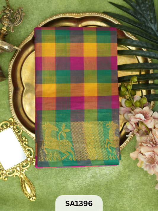 CHETTINAD COTTON SAREE | CHECKED
