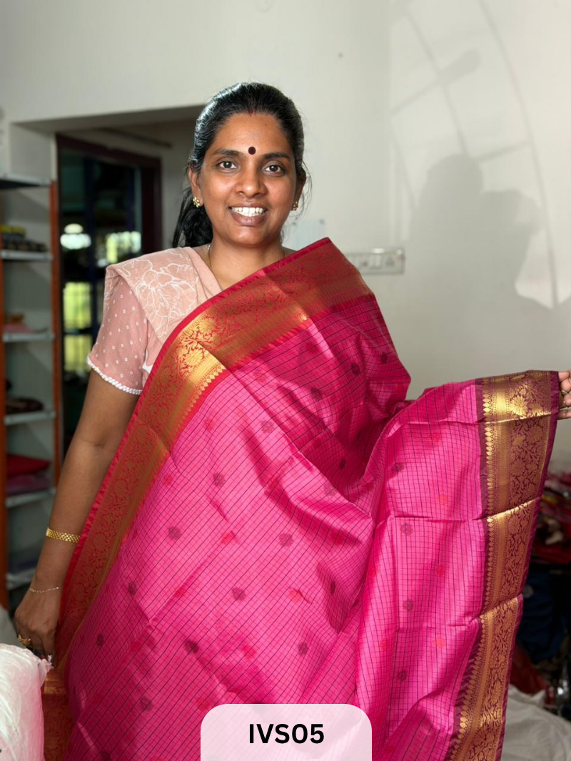 CHECKED KATTAM - GANGA JAMMUNA - RETTA PETTA BORDER