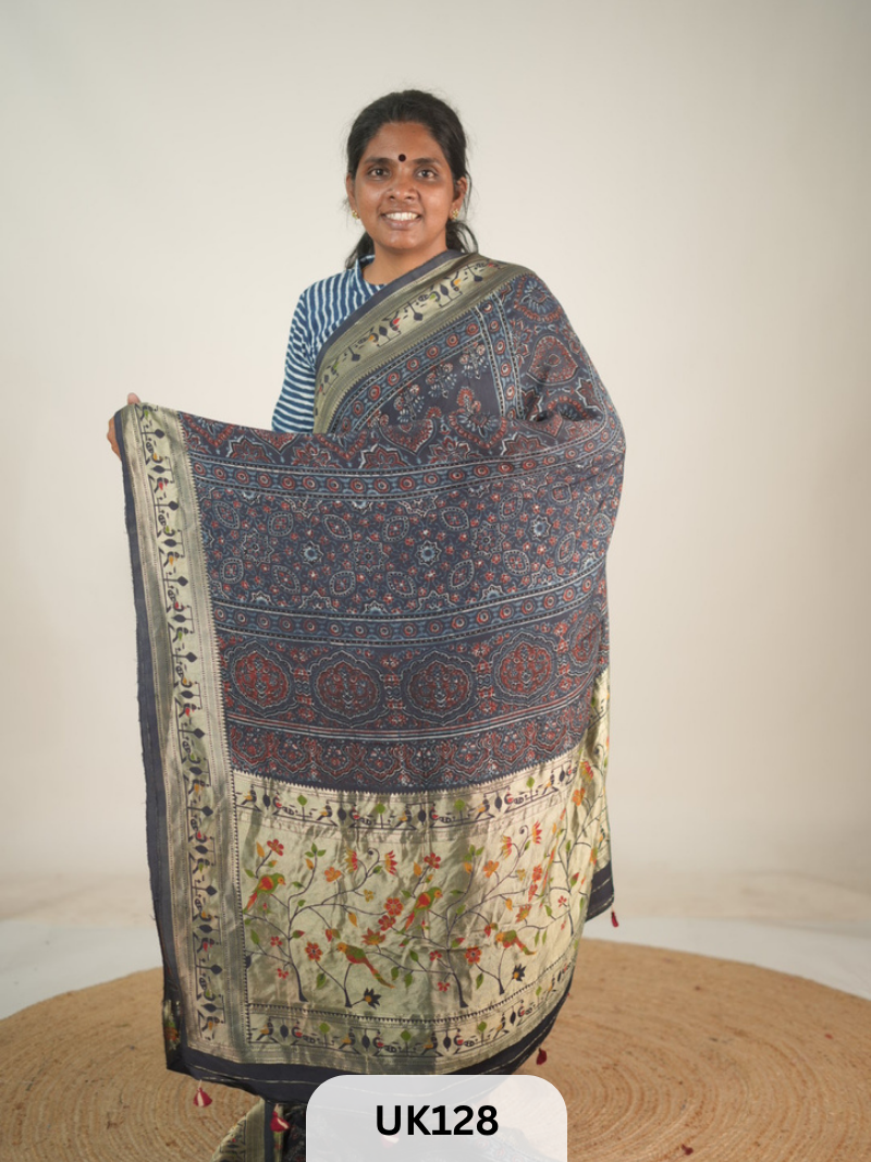 DOLA AJRAKH SAREE