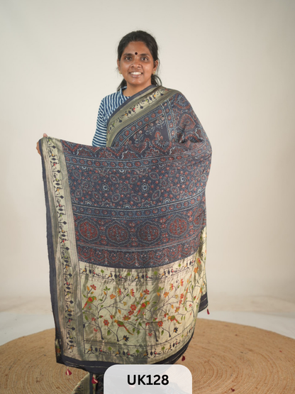 DOLA AJRAKH SAREE