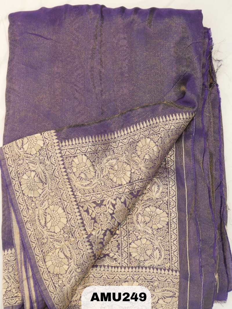 BANARAS RUSSIAN SILK SAREE WITH PRINTED