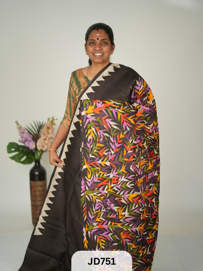 BISHNUPURI SILK WITH BATIK SAREE