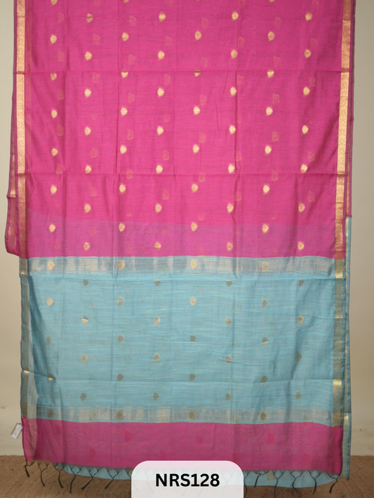 CHANDERI INSPIRED MAHESWARI SAREE